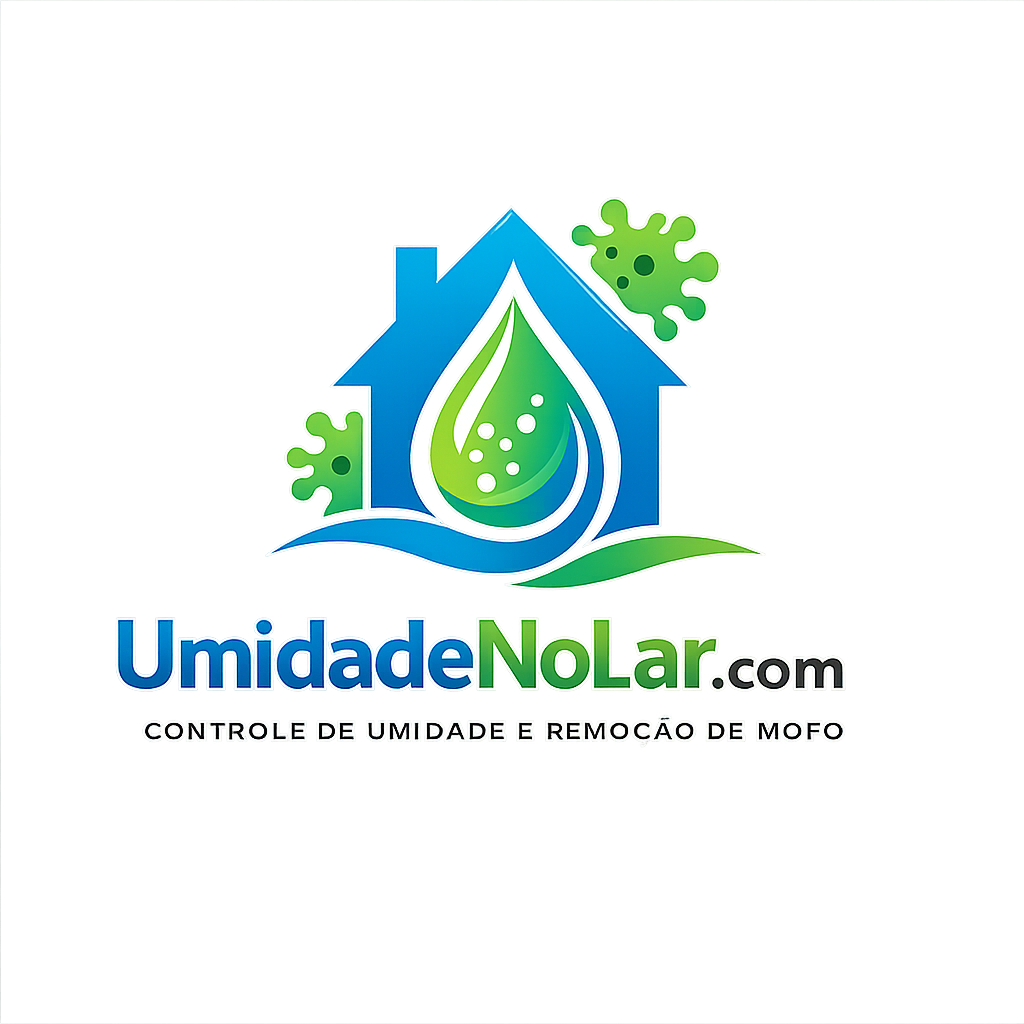 Logo do site UmidadeNoLar.com especializado em soluções contra umidade e mofo residencial